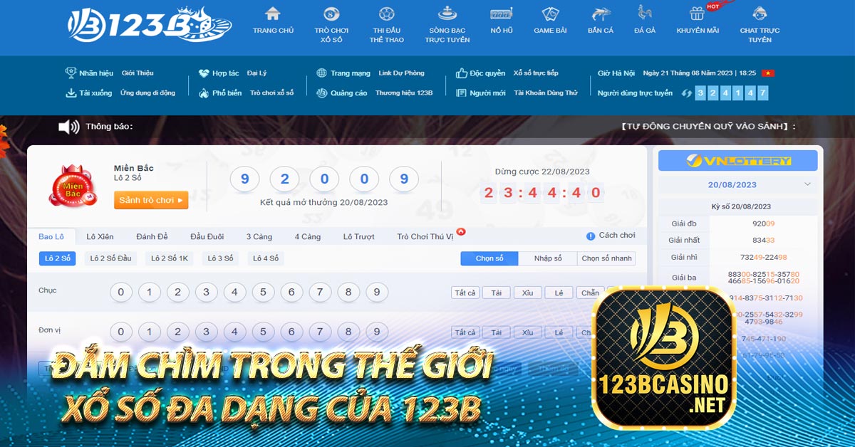 Đắm Chìm Trong Thế Giới Xổ Số Đa Dạng Của 123b 