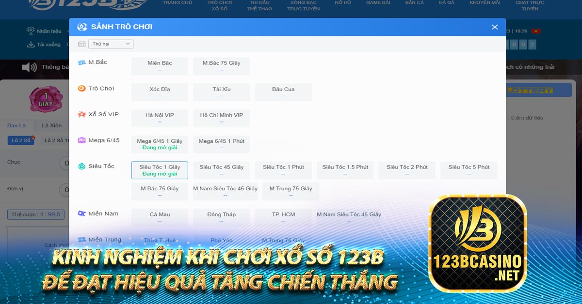 Kinh nghiệm khi chơi xổ số 123b để đạt hiệu quả tăng chiến thắng